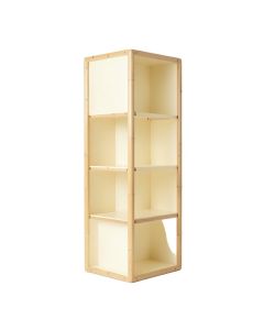 Moss Canyon Narrow Cubby Tower - Cream (synthetic illustration; no displayed measurements)
