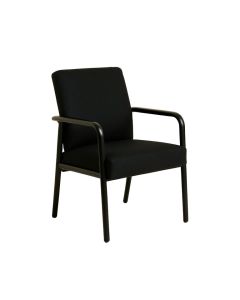 Vanaheim Fabric Metal Arm Chair In Black