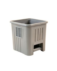 Willow Crest Closed Garden Compost Bin - Gray