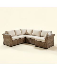 David-Kevan Outdoor Patio 8 Piece Rattan Sectional Seating Group With Cushions (synthetic illustration; no displayed measurements)