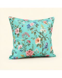 Turquoise Waters Indoor/Outdoor , Removable Cover Pillow , Set Of 3 Pillow Floral Pillow (synthetic illustration; no displayed measurements)