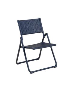 Maple Canyon Folding Outdoor Chair - Navy (synthetic illustration; no displayed measurements)