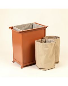 Harbor Branch Laundry Sorting Station With Plain Removable Bags - Terracotta (synthetic illustration; no displayed measurements)