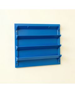 Oak Bridge Empty Wall-Mounted Tool Organizer Panel - Blue (synthetic illustration; no displayed measurements)