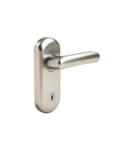 Broadway Lever With Upland Trim Keyed Entry Lock