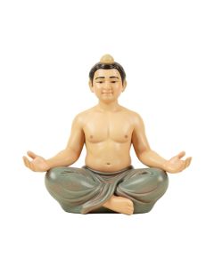 Thies Meditating With Rounded Ushnisha In Mida No Jouin Mudra Figurine