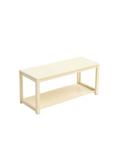 Moss Brook Narrow Outdoor Storage Bench - Cream (synthetic illustration; no displayed measurements)