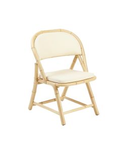Spruce Bridge Folding Outdoor Chair - Cream (synthetic illustration; no displayed measurements)