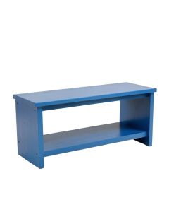 Reed Bend Indoor Bench - Blue (synthetic illustration; no displayed measurements)