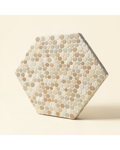 Osmond 2 '' X 2 '' Ceramic Octagon And Dot Mosaic Wall & Floor Tile (synthetic illustration; no displayed measurements)