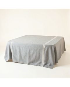 Glen Brook Flat Bed Sheet - Gray (synthetic illustration; no displayed measurements)