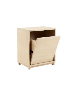 Harbor Dale Freestanding Pull-Out Hamper Cabinet - Beige