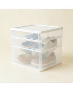 Stackable Shoe Storage Boxes (synthetic illustration; no displayed measurements)