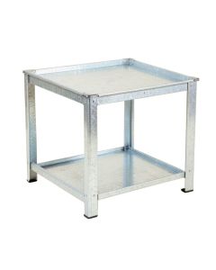 Galvanized Steel Potting Bench (synthetic illustration; no displayed measurements)