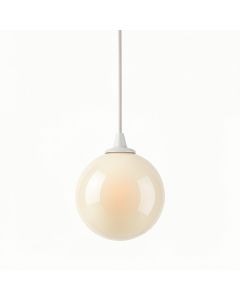 Dawn Crossing Pendant Light Suspended From One Plain Cable - Cream (synthetic illustration; no displayed measurements)