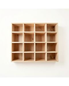 Cedar Bluff Empty Mug-Storage Cabinet Insert - Beige (synthetic illustration; no displayed measurements)