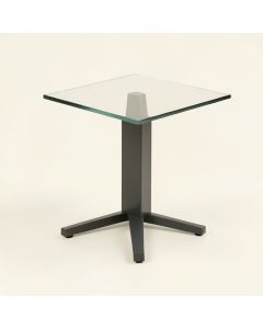 Sneed Glass Top End Table (synthetic illustration; no displayed measurements)