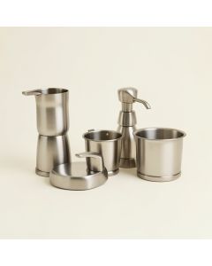 Clare Stainless Steel 8 Piece Bathroom Accessory Set (synthetic illustration; no displayed measurements)