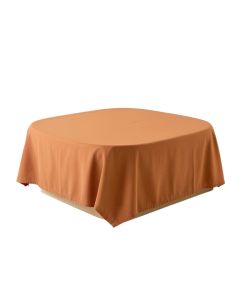 River Arc Flat Bed Sheet - Terracotta