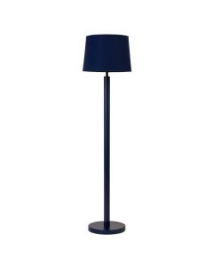Holly Canyon Floor Lamp With A Plain Fabric Shade - Navy (synthetic illustration; no displayed measurements)