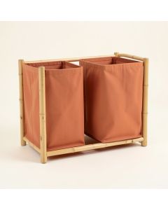Hill Dell Laundry Sorting Station With Plain Removable Bags - Terracotta (synthetic illustration; no displayed measurements)