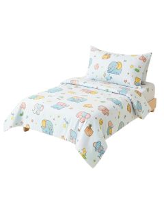 Eloise Elephant Nursery Baby 3 Piece Crib Bedding Set (synthetic illustration; no displayed measurements)