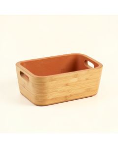 Stone Bridge Empty Storage Basket - Terracotta (synthetic illustration; no displayed measurements)