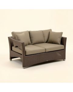 Sabinas Patio Sofa With Cushions (synthetic illustration; no displayed measurements)