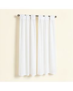 Barretti Cotton Blend Solid Sheer Tab Top Curtain Panels (synthetic illustration; no displayed measurements)