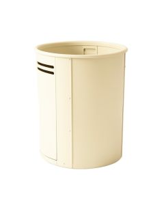 Willow Brook Closed Garden Compost Bin - Ivory (synthetic illustration; no displayed measurements)