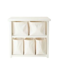 Laurel Bend Laundry Sorting Station With Plain Removable Bags - White