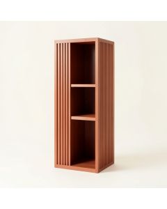 Ridge Arc Narrow Cubby Tower (synthetic illustration; no displayed measurements)