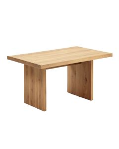 Overbay Extendable Rubberwood Solid Wood Dining Table (synthetic illustration; no displayed measurements)