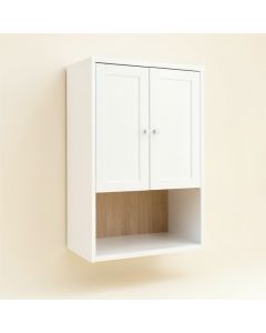 Willow Crest Wall-Mounted Laundry Cabinet - White (synthetic illustration; no displayed measurements)