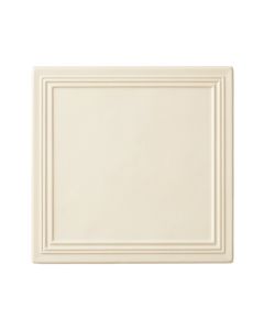 Bay Canyon Uninstalled Square Decorative Tile - Ivory (synthetic illustration; no displayed measurements)