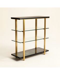 Guercio 70.9 '' H X 35.5 '' W Glass Etagere Bookcase (synthetic illustration; no displayed measurements)