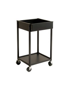 Birch Brook Empty Rolling Workshop Cart - Black (synthetic illustration; no displayed measurements)