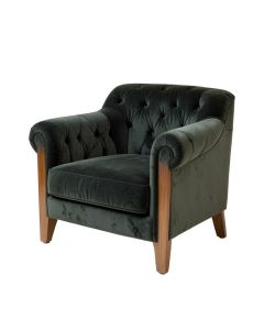 Wittenberg 30 '' Wide Tufted Velvet Armchair (synthetic illustration; no displayed measurements)
