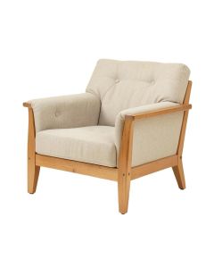 Dobri 30.8 '' Wide Tufted Linen Armchair