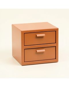 River Crest Small-Parts Storage Drawer Cabinet - Terracotta (synthetic illustration; no displayed measurements)