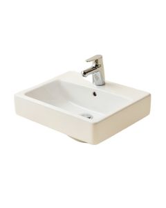 Vox Vitreous China Rectangular Vessel Bathroom Sink With Overflow