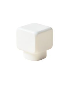 Olive Arc Cabinet Knob Without Packaging - White (synthetic illustration; no displayed measurements)