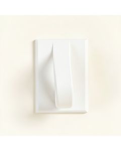 Oak Bridge Wall-Mounted Robe Hook - White (synthetic illustration; no displayed measurements)