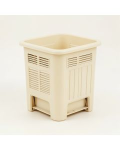 Oak Arc Closed Garden Compost Bin - Cream (synthetic illustration; no displayed measurements)