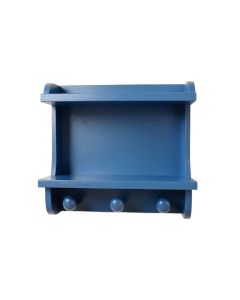 Brook Branch Wall-Mounted Entryway Organizer Shelf - Blue (synthetic illustration; no displayed measurements)