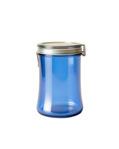 Spruce Branch Storage Canister With Lid - Blue