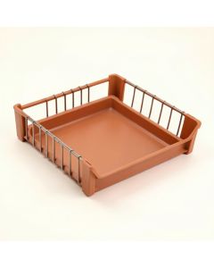 Elm Dell Empty Under-Desk Cable Tray - Terracotta (synthetic illustration; no displayed measurements)