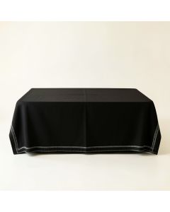 Alder Dale Flat Bed Sheet - Black (synthetic illustration; no displayed measurements)