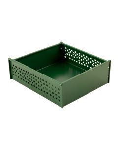 Aspen Crossing Empty Under-Desk Cable Tray - Green (synthetic illustration; no displayed measurements)