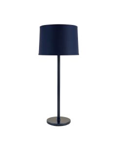 Brook Branch Floor Lamp With A Plain Fabric Shade - Navy (synthetic illustration; no displayed measurements)